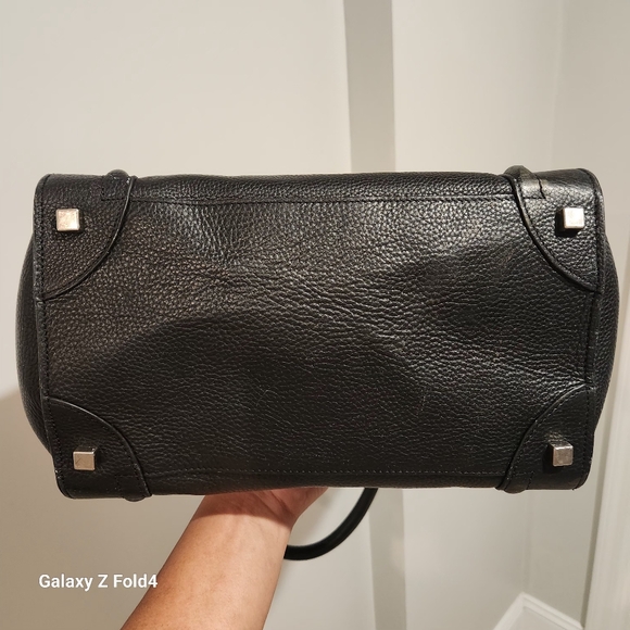 Céline Micro Luggage Handbag in Drummed Calfskin - Picture 13 of 17